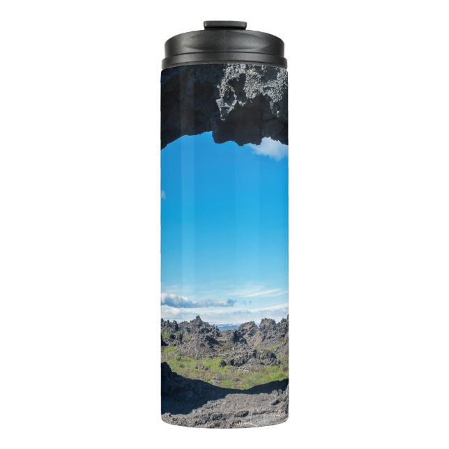 Lava window at Dimmuborgir, Myvatn area - Iceland Thermal Tumbler (Front)