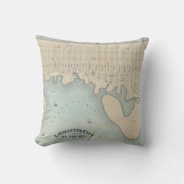 Lavallette City by the Sea, Squan Beach, NJ Cushion (Front)