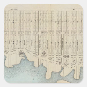 Lavallette City by the Sea, Squan Beach, NJ Square Sticker