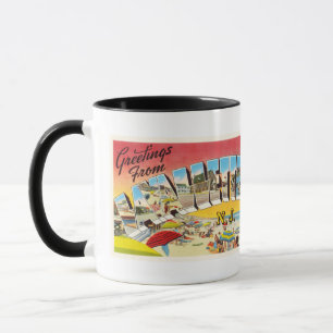 Lavallette New Jersey NJ Vintage Travel Postcard- Mug