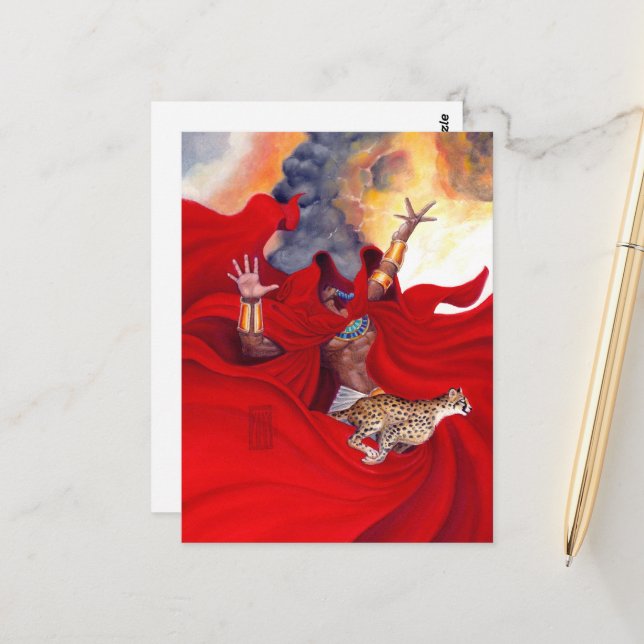 Lavamancer Postcard (Front/Back In Situ)