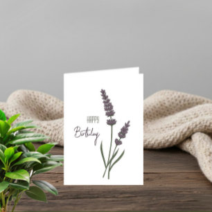 Lavande flowers card