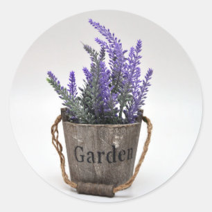 lavander classic round sticker