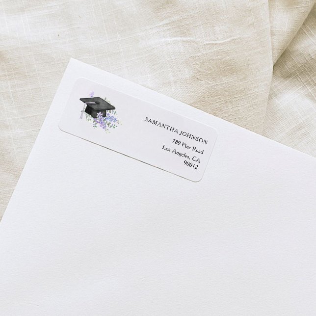 Lavander Purple Floral Graduation address  (Creator Uploaded)