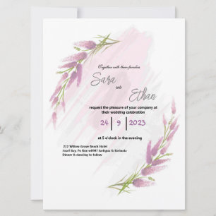 Lavander, watercolor wildflower