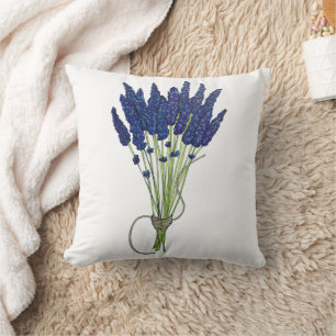 Lavandula Lavender Bunch Herb Purple Flower Garden Cushion