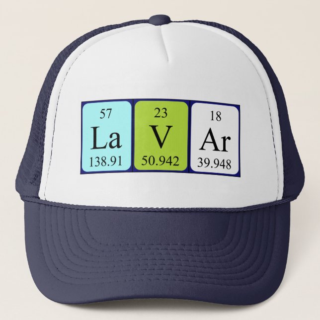 Lavar periodic table name hat (Front)