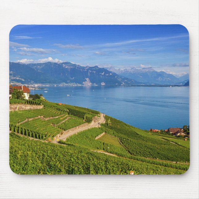 Lavaux region, Vaud, Switzerland Mouse Mat (Front)