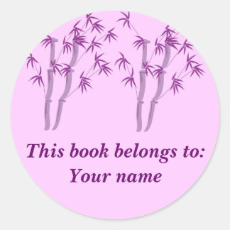 Lavendar Bamboo,  Book label
