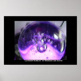 Lavendar Bubbles Poster