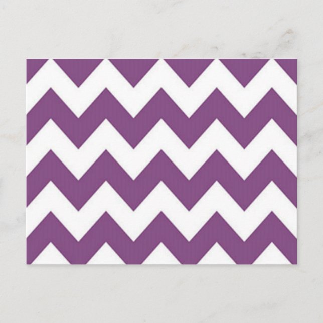 Lavendar Chevron Postcard (Front)
