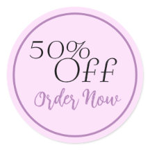 Lavendar Custom Sale Coupon for Small Business