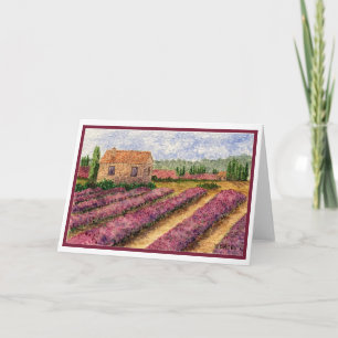 Lavendar Fieldsin Provence Card