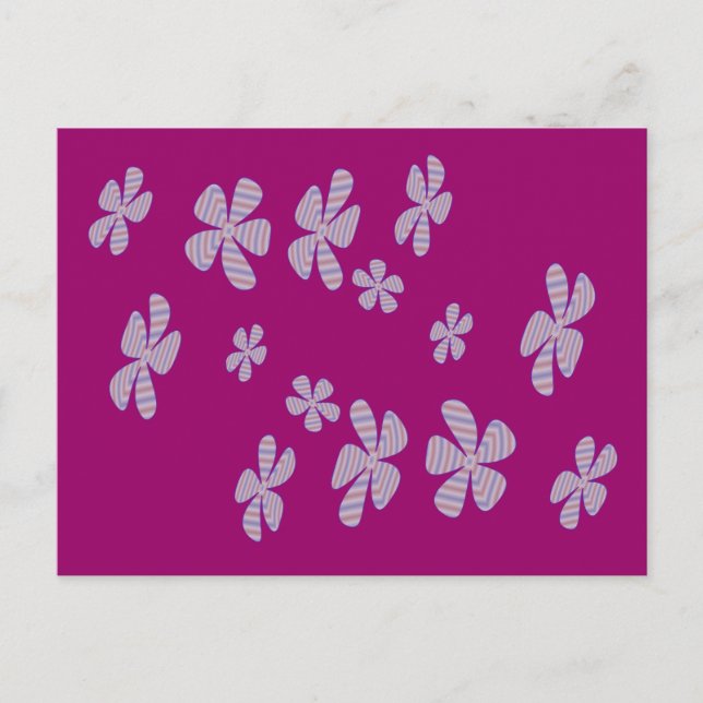 lavendar flowers postcard (Front)
