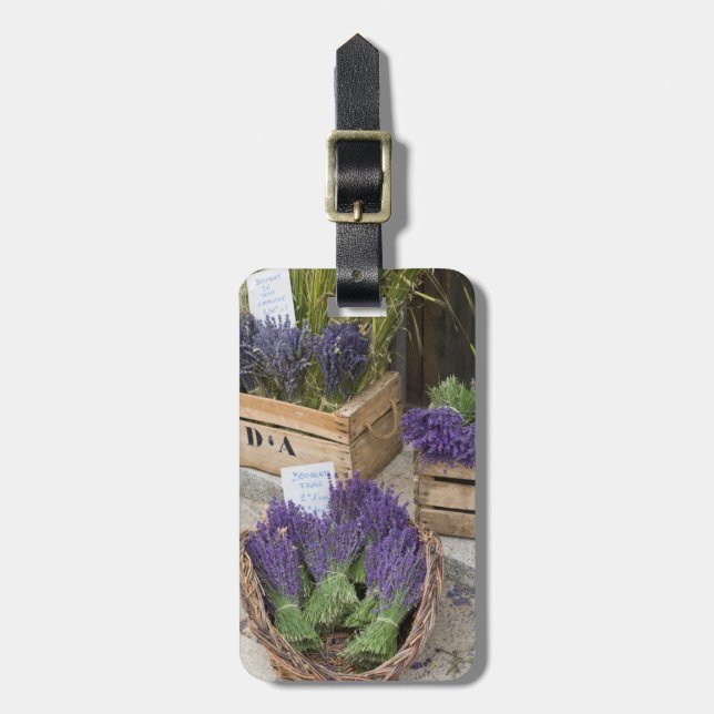 Lavendar for sale, Provence, France Luggage Tag (Front Vertical)