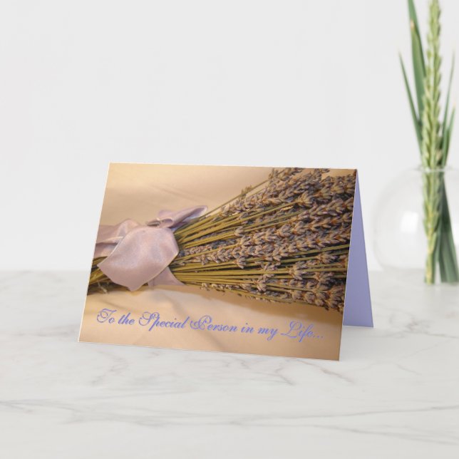 Lavendar Greeting Card (Front)