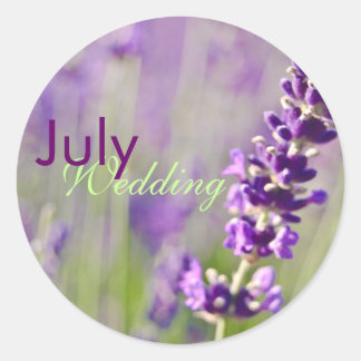 Lavendar • July Wedding Sticker