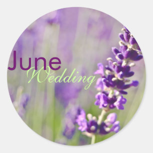 Lavendar • June Wedding Sticker