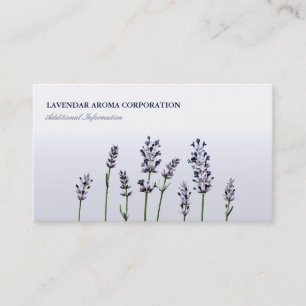 Lavendar   Purple Floral Flowers Pastel Business Card