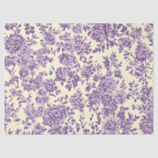 Lavendar Roses Tissue Paper