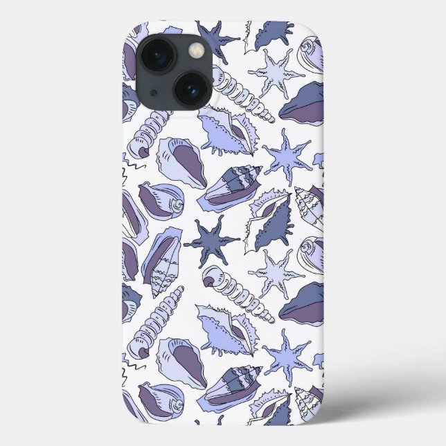 Lavendar Seashells Case-Mate iPhone Case (Back)