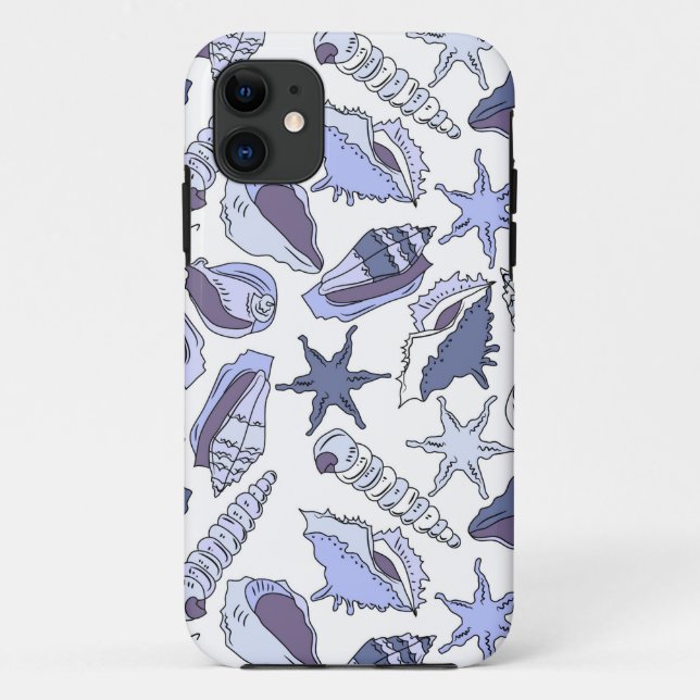 Lavendar Seashells Case-Mate iPhone Case (Back)