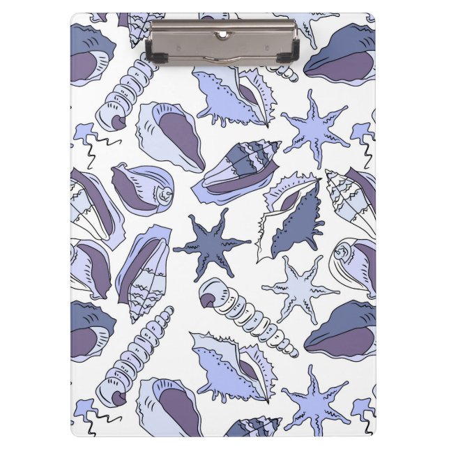 Lavendar Seashells Clipboard (Front)