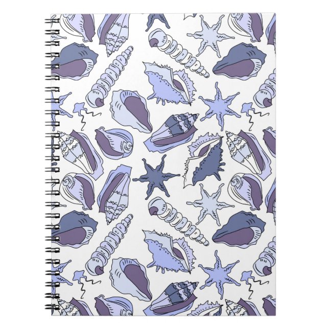 Lavendar Seashells Notebook (Front)