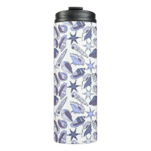 Lavendar Seashells Thermal Tumbler