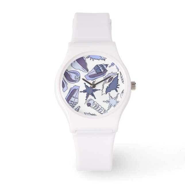Lavendar Seashells Watch (Front)