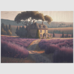 Lavendar Villa Tissue Paper