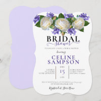 Lavendar & White Floral Bridal Shower 