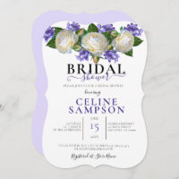 Lavendar & White Floral Bridal Shower 