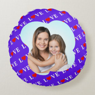 Lavende LOVE Stylish Round Cushion