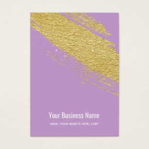 Lavendeer Gold Brush Earring Display Cards