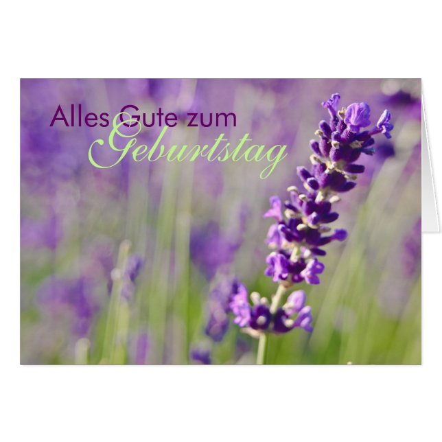 Lavendel • Geburtstagskarte (Front Horizontal)