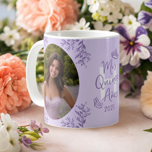 Lavender 2 Photo Mis Quince Años Keepsake Coffee Mug