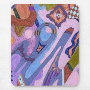"Lavender" Abstract Art Mouse Mat