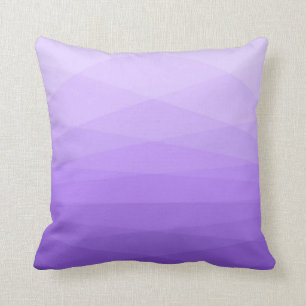 Lavender Abstract Polygonal Design Throw Pillow