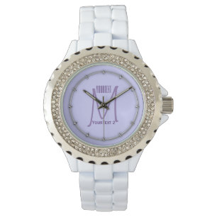 Lavender accent colour ready to personalise watch