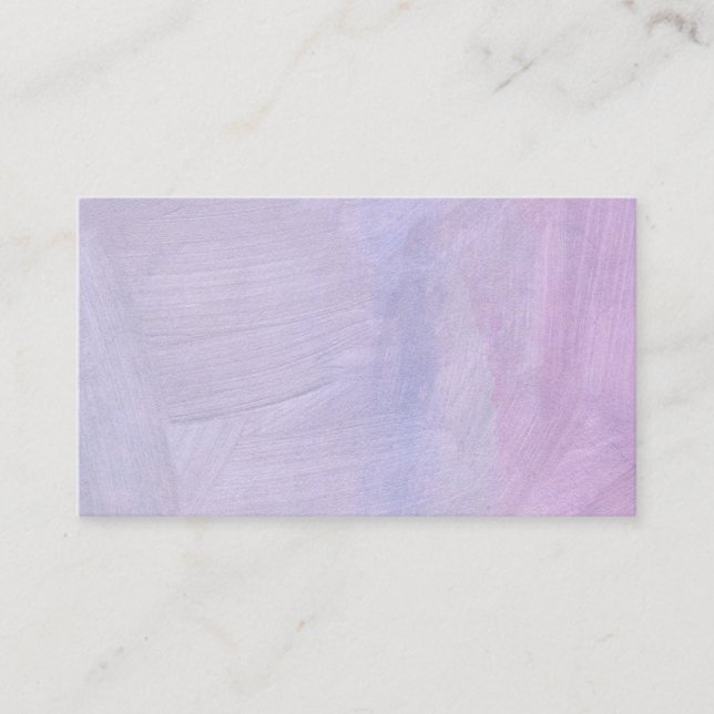 Lavender Acrylic  Business Card (Front)