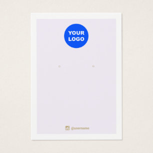 Lavender Add Logo Earring Display Social Media