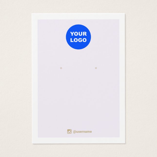 Lavender Add Logo Earring Display Social Media (Front)