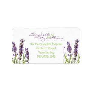 Lavender Address Label