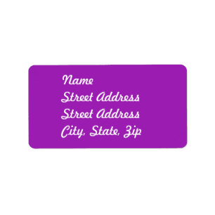 Lavender Address Sticker