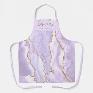 lavender agate beauty professional apron