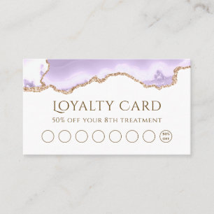 lavender agate loyalty card