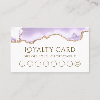 lavender agate loyalty card