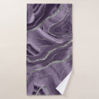 Lavender Agate Silver Glitter Glam #1 