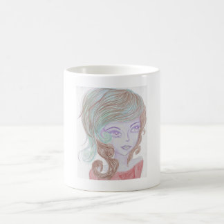 Lavender Alien Faux Canvas Print Coffee Mug